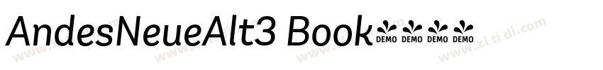 AndesNeueAlt3 Book字体转换